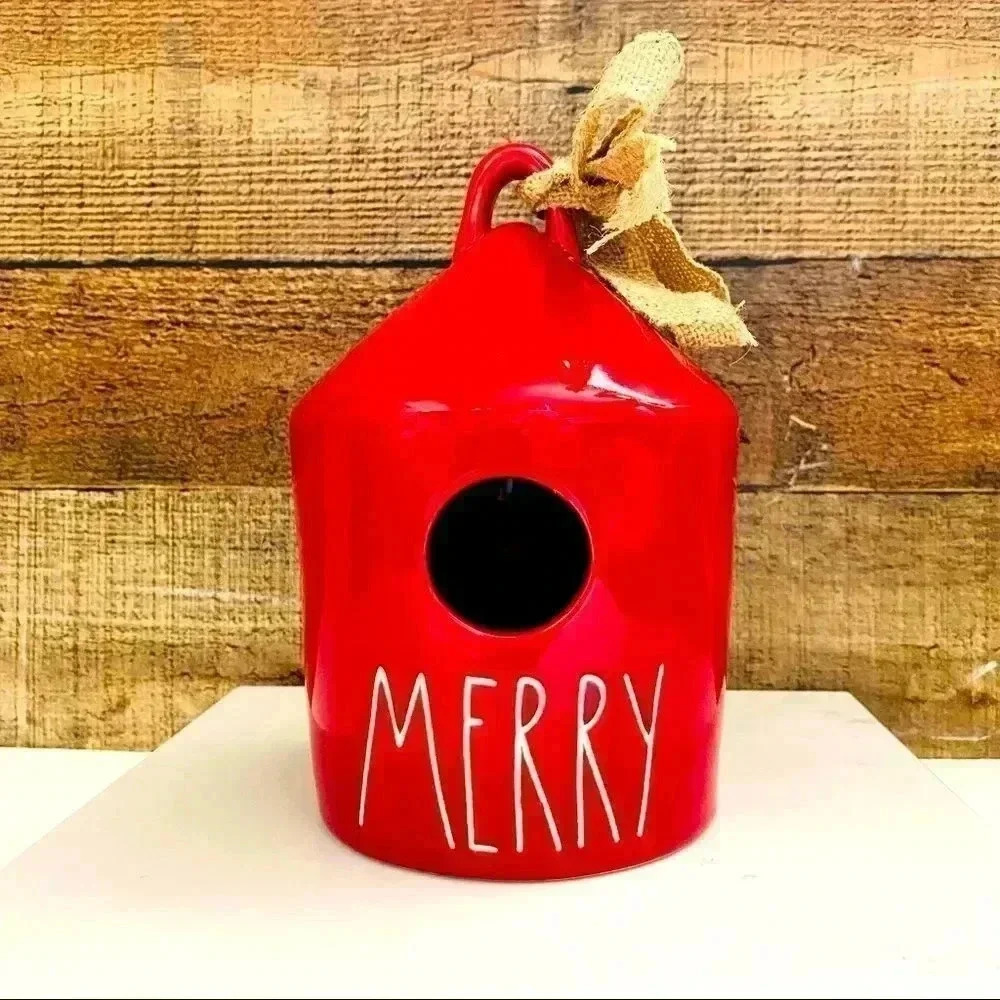 NWOT Rae Dunn Merry Birdhouse